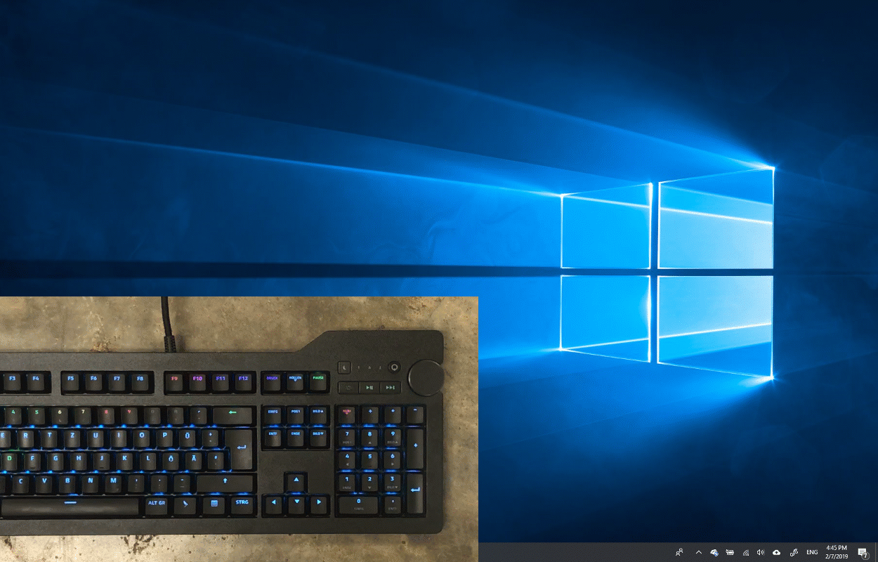 Das Keyboard Q message preview