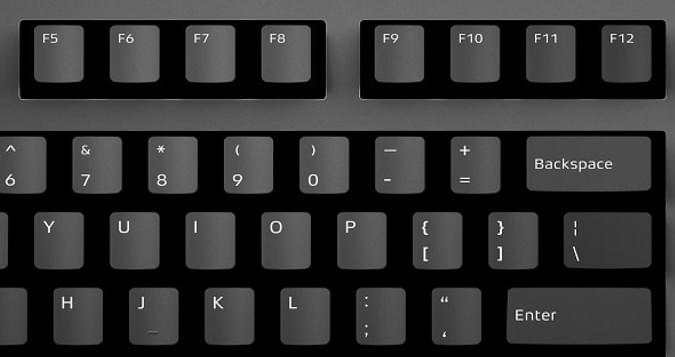 Das Keyboard 4 professional font on the keyboard